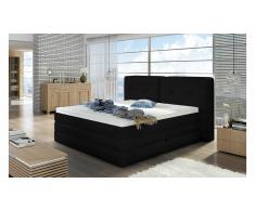 JUSTyou Falun Cama Box Spring Negro 160x200