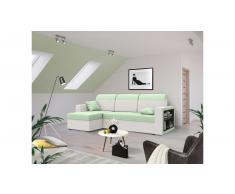 JUSTyou Emory Sofa esquinero Blanco Verde