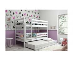 JUSTyou Kera con cama supletoria Litera Blanco