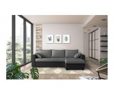JUSTyou Anelis Sofa esquinero Negro Gris