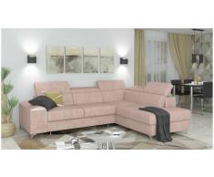 JUSTyou Caio Sofá esquina Rosa Velour