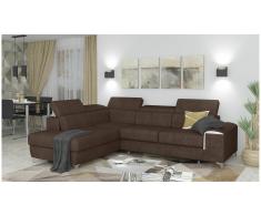 JUSTyou Caio Sofá esquina Marrón Velour