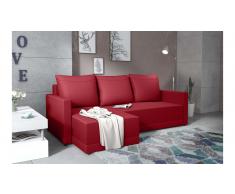 JUSTyou Tanita Sofa esquinero Rojo Cuero sintetico
