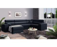 JUSTyou Coretta Conjunto de Sofa esquinero Negro I