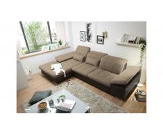 JUSTyou Maryland Sofá esquinero Marrón