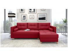 JUSTyou Nana Sofa esquinero Rojo Cuero sintetico