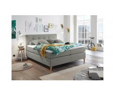 JUSTyou Illinois Cama Box Spring Gris