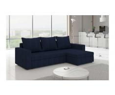 JUSTyou Livio II Sofá esquinero Microfibra Azul