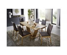 JUSTyou Malpa Mesa de comedor 90x180 cm Roble