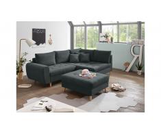 JUSTyou North Dakota Sofá esquinero Antracita