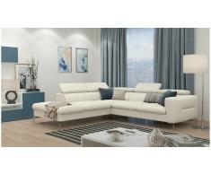 JUSTyou Diogo Sofá esquina Beige Velour