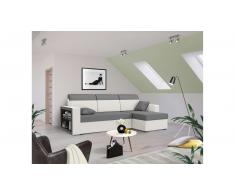 JUSTyou Emory Sofa esquinero Blanco Gris