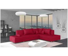 JUSTyou Livia Sofá esquina Rojo Velour