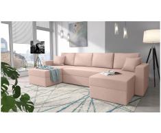 JUSTyou Rubicon Sofa modulare Rosa Tejido estructurado