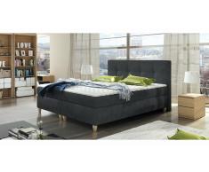 JUSTyou Malta Cama Box Spring Antracita 180x200