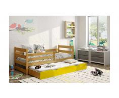 JUSTyou Jerry Cama funcional Aliso Amarillo 80x185 cm