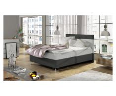 JUSTyou Cosy Cama Box Spring Blanco | Gris 140x200