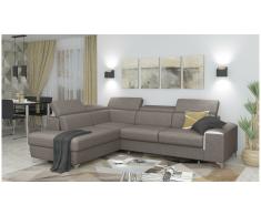 JUSTyou Caio Sofá esquina Marrón Velour