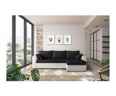 JUSTyou Anelis Sofa esquinero Blanco Negro