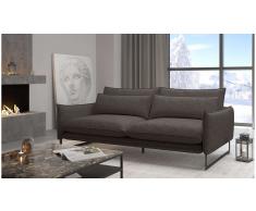 JUSTyou Ezio Sofá individuale Cuero sintético Gris