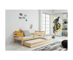JUSTyou Kera con cama supletoria Cama Roble Blanco