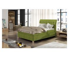 JUSTyou Happy Cama Verde Cuero sintético 120x200