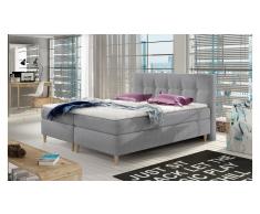 JUSTyou Eden Cama Box Spring Gris Chester 180x200