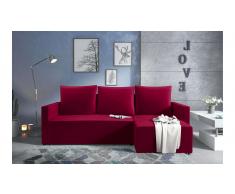 JUSTyou Kaori Sofa esquinero Rojo Velour