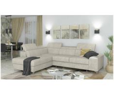 JUSTyou Caio Sofá esquina Beige Velour