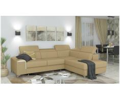 JUSTyou Caio Sofá esquina Café Tejido estructurado