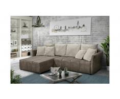 JUSTyou Phoenix Sofá esquinero Marrón