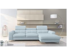 JUSTyou Adelia Sofa esquinero Azul Velour