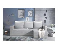 JUSTyou Kaori Sofa esquinero Gris Cuero sintetico