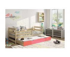 JUSTyou Jerry Cama funcional Pino Rosa 80x185 cm