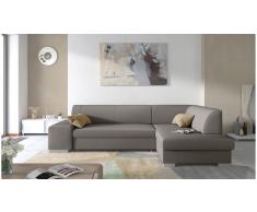 JUSTyou Piave Sofá esquinero Gris Tejido estructurado