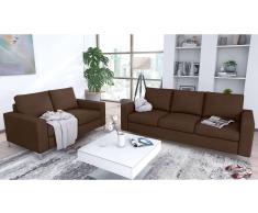 JUSTyou Bertil Conjunto de sofás Marrón Velour