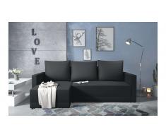JUSTyou Kaori Sofa esquinero Antracita Cuero sintetico