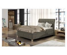JUSTyou Happy Cama Marrón Cuero sintético 120x200