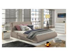 JUSTyou Tessa Cama tapizada Capuchino 160x200