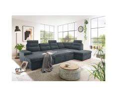JUSTyou Tallahassee Sofa modulare Antracita