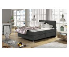 JUSTyou Cosy Cama Gris Cuero sintético 140x200
