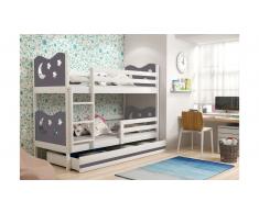 JUSTyou Ola Litera Blanco Grafito