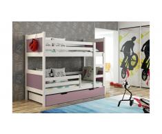 JUSTyou Leon Litera Blanco Morado 80x160 cm