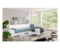 JUSTyou Alvy Sofa esquinero Blanco Azul