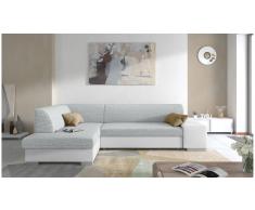 JUSTyou Piave Sofá esquinero Gris Cuero sintético