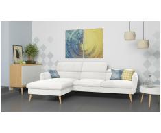 JUSTyou Nuno Sofá esquina Blanco Velour