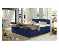 JUSTyou Emma Cama Box Spring Azul Velours 180x200