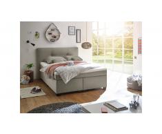 JUSTyou Annapolis Cama Box Spring 140x200 cm Gris