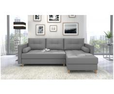 JUSTyou Nana Sofa esquinero Gris Tejido estructurado