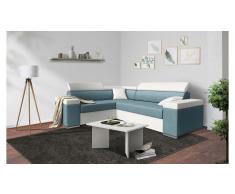 JUSTyou Tarin Sofa esquinero Blanco Azul